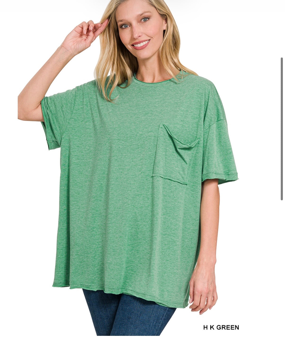 Oversized Front Pocket Tee