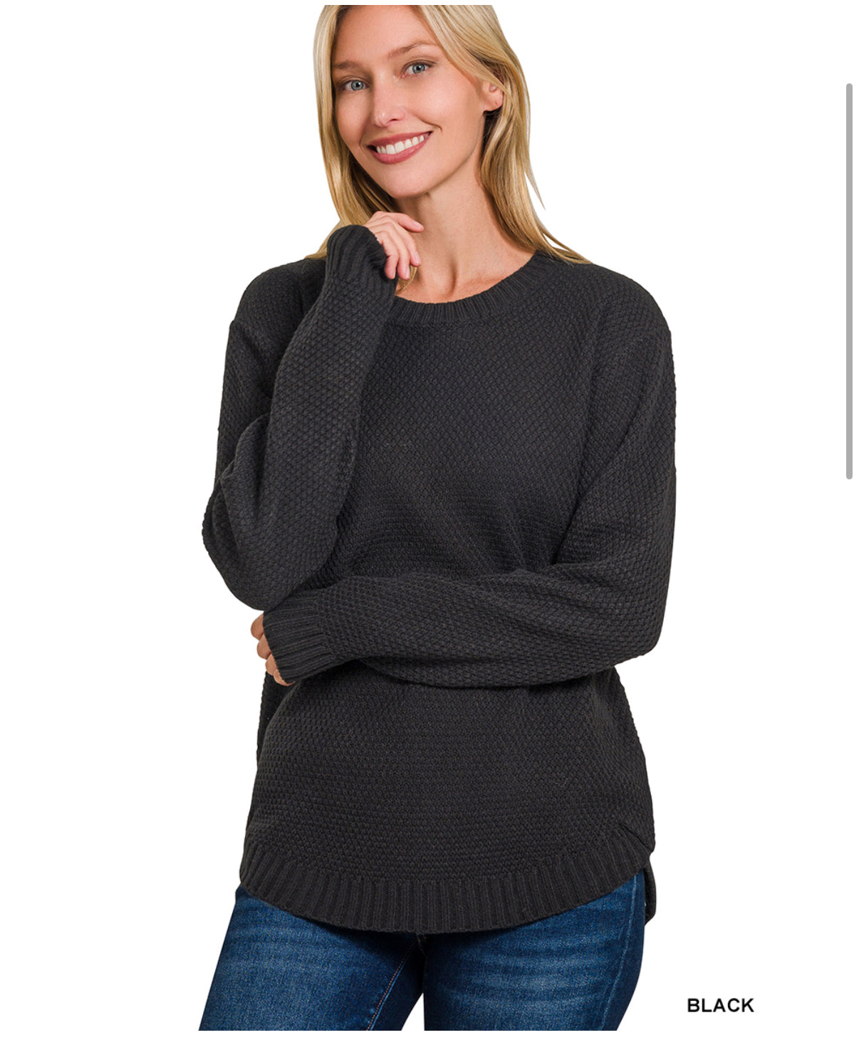 Round Neck Basic Sweater
