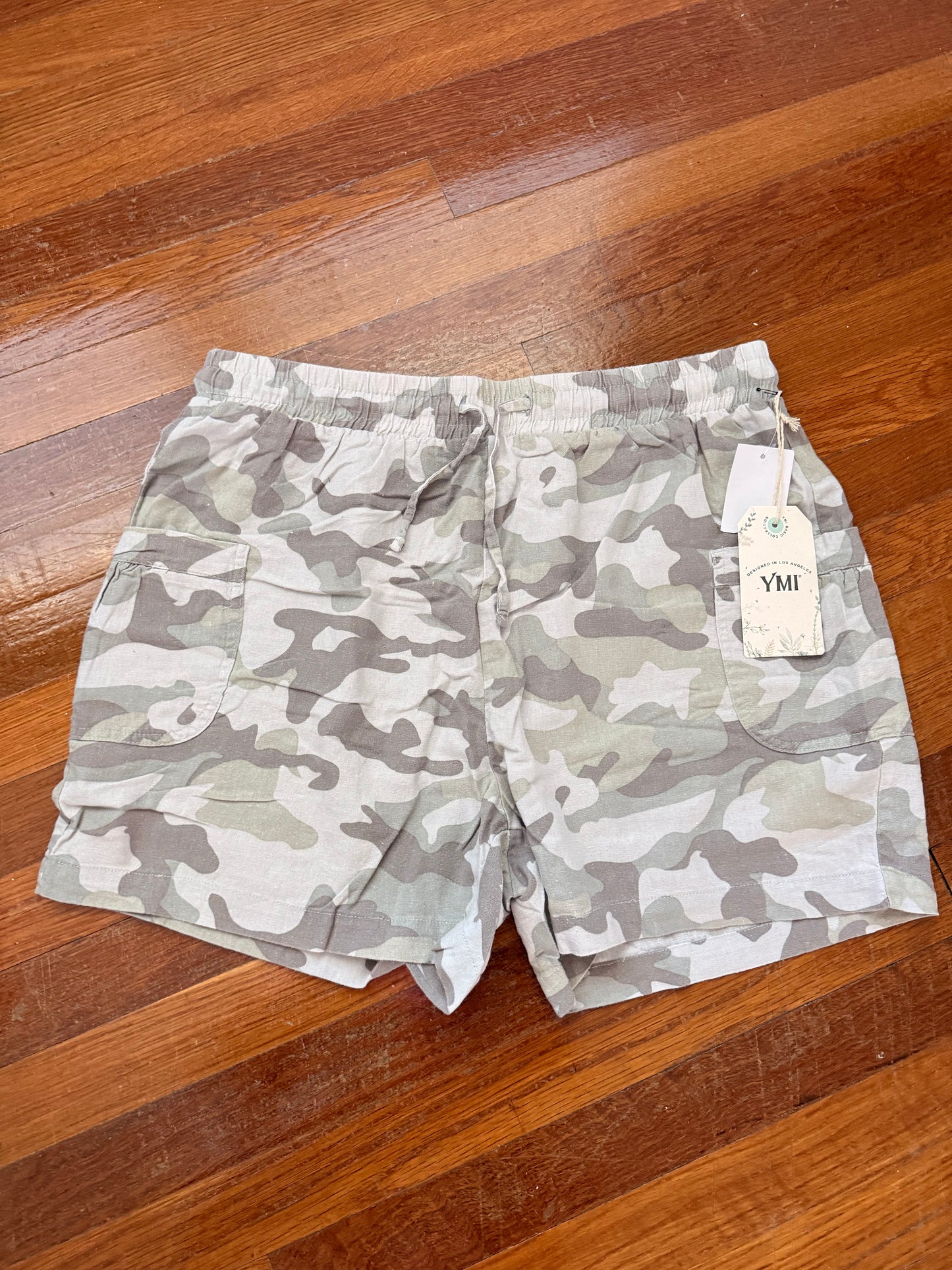Camo Linen Shorts