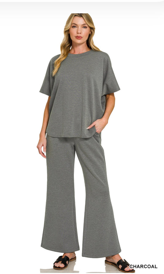 Charcoal Scuba Material Set