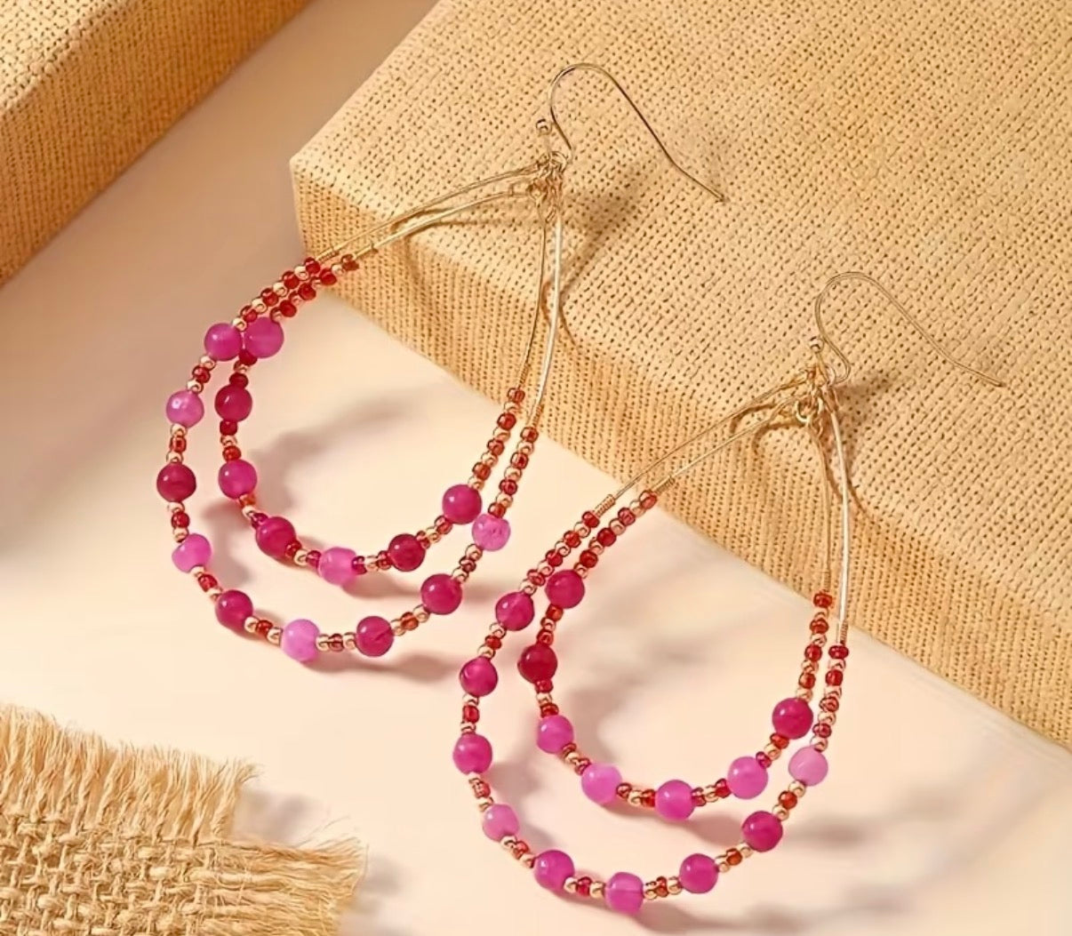 Beaded Teardrops