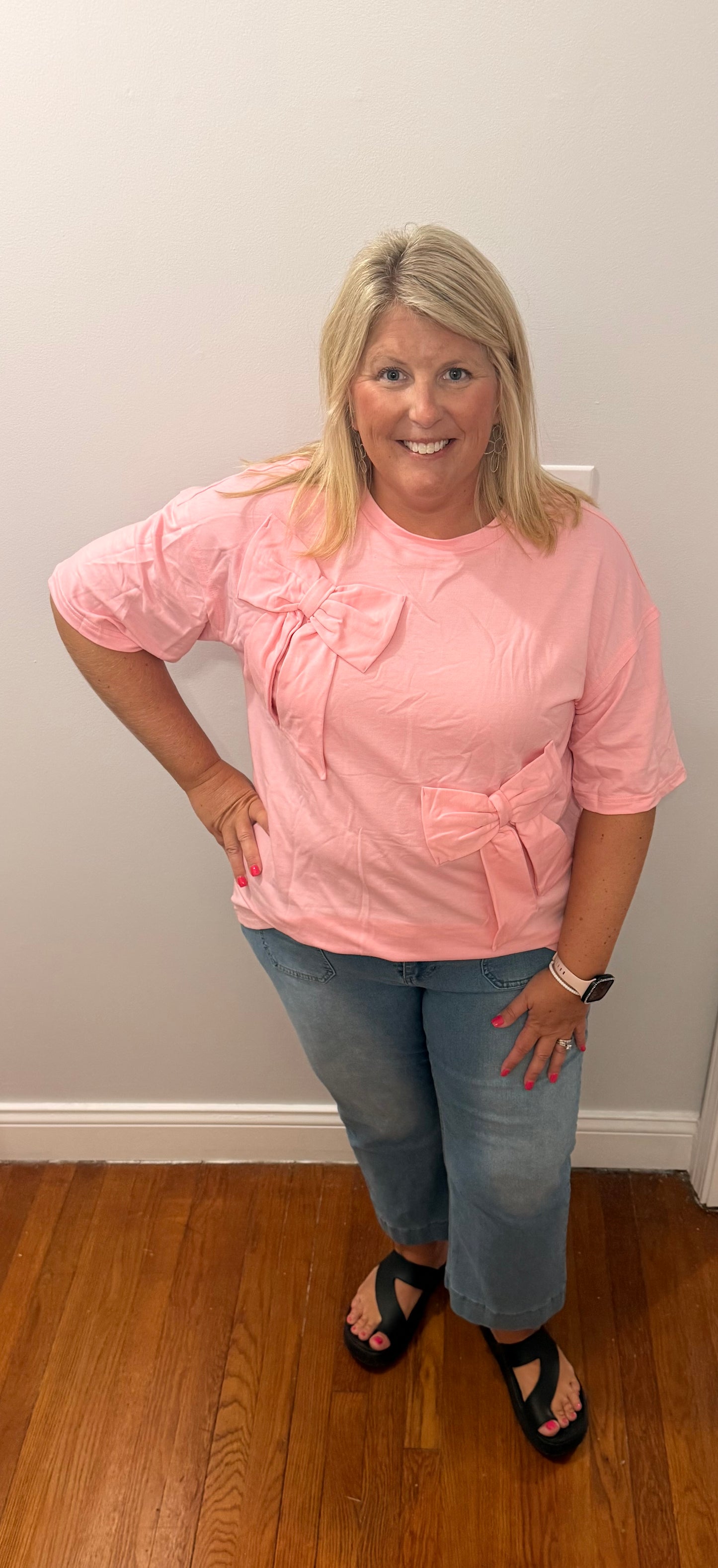 Pink Bow Top