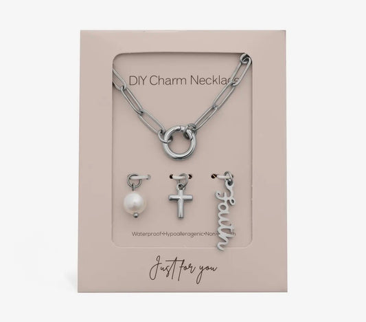Faith Charm Necklace Set