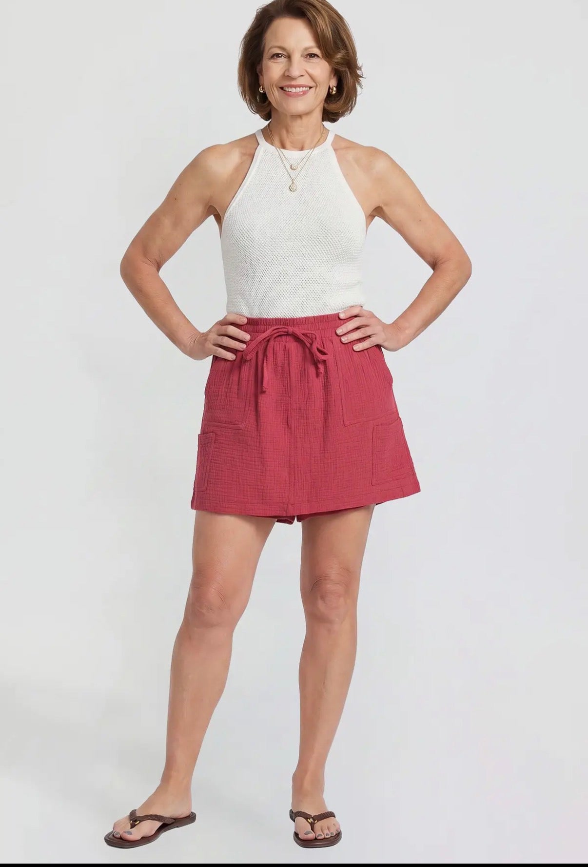 Cotton Gauze Skort