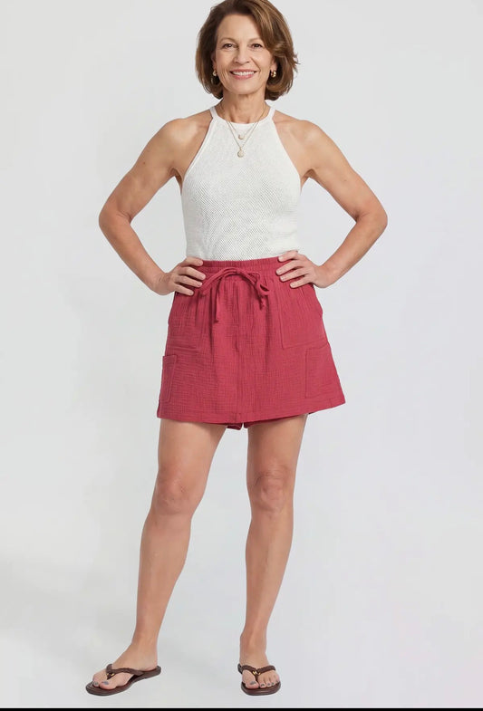 Cotton Gauze Skort