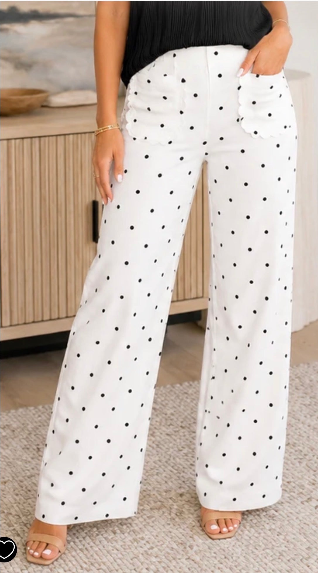 Black & White Polka Dot Pants