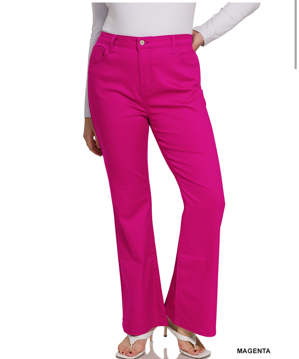 High Rise Bootcut Denim Pants
