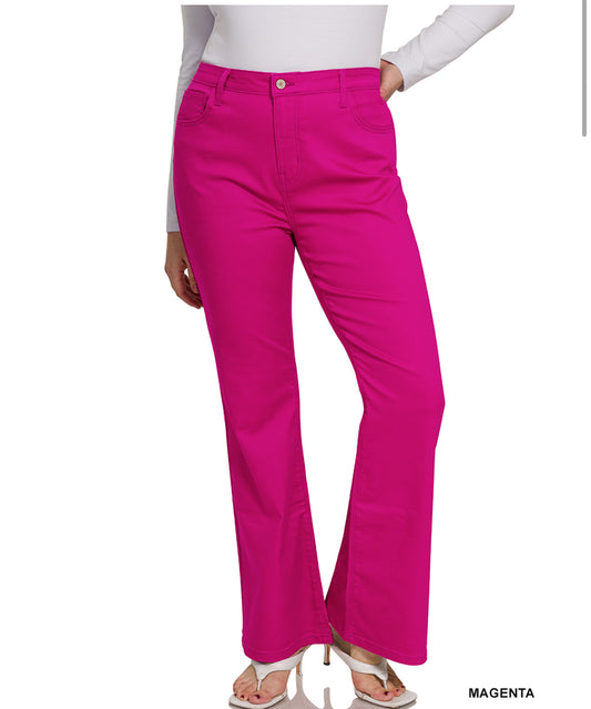 High Rise Bootcut Denim Pants