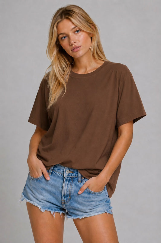 Brown Oversized Tee