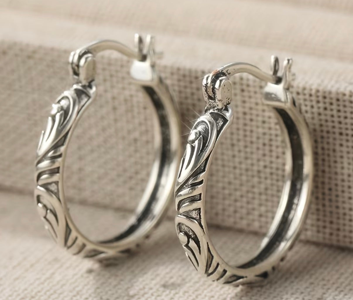 Silver Decorative Hoops