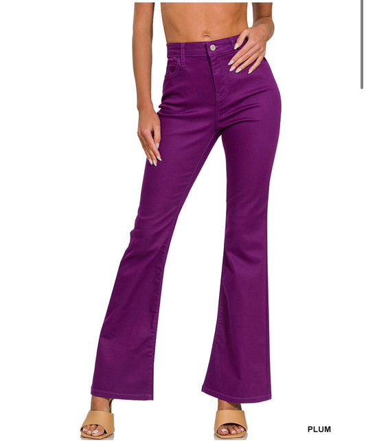 High Rise Bootcut Denim Pants