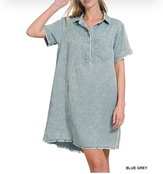 Mineral Washed Dress
