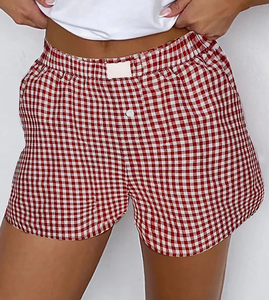 Red Gingham Shorts