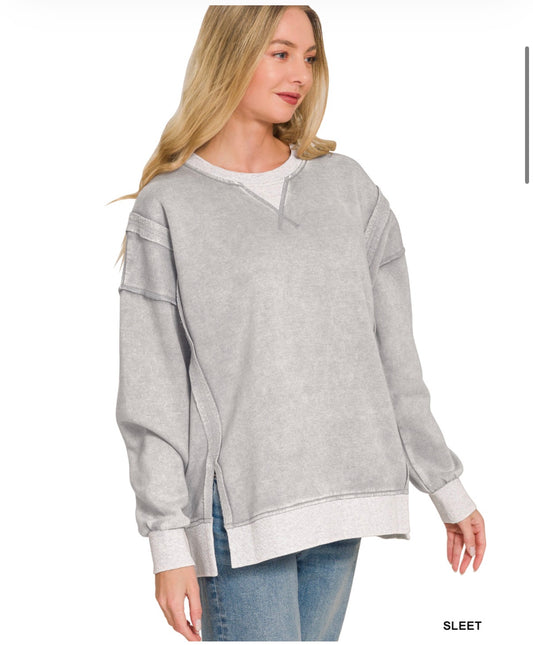 Sleet Acid Washed Top