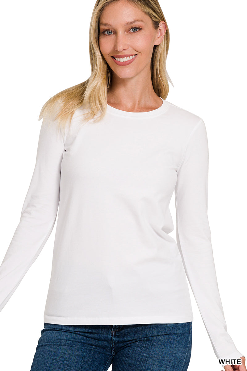 White Long Sleeve Top