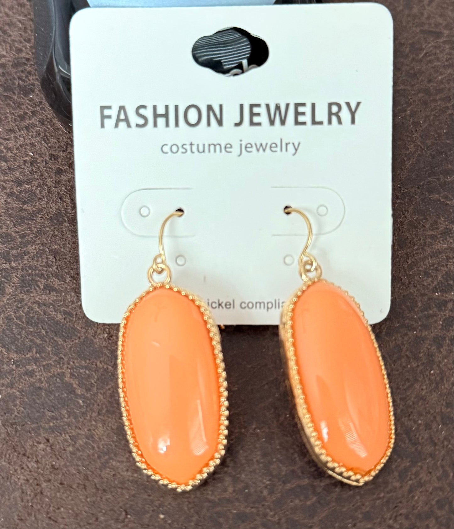 Peach & Gold Earrings