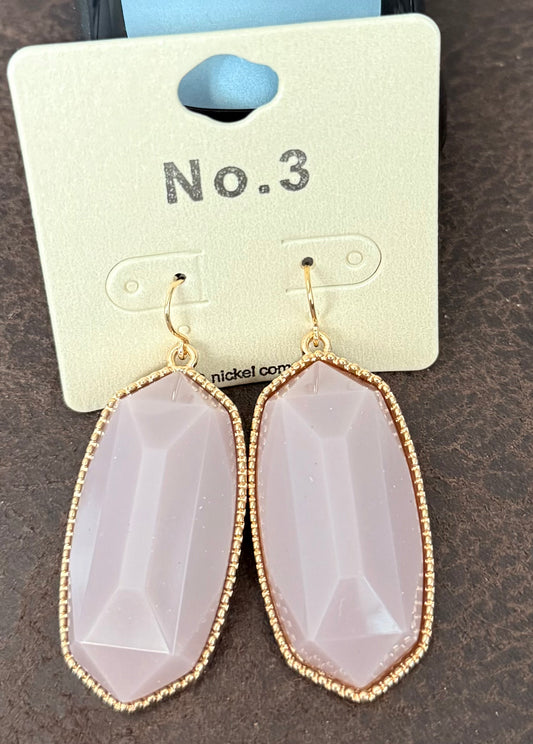 Lavender & Gold Earrings