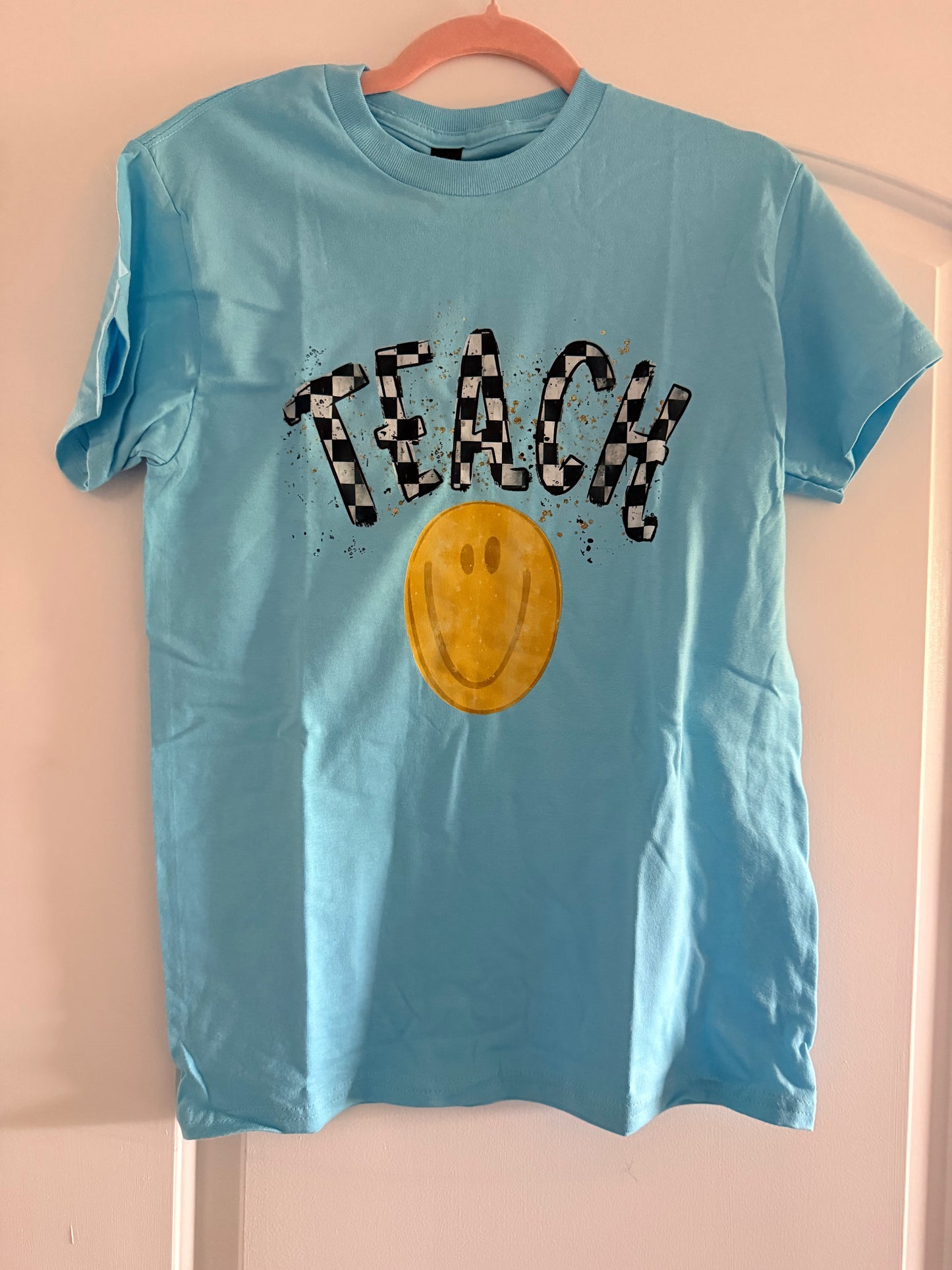 Teach Checkered Tee